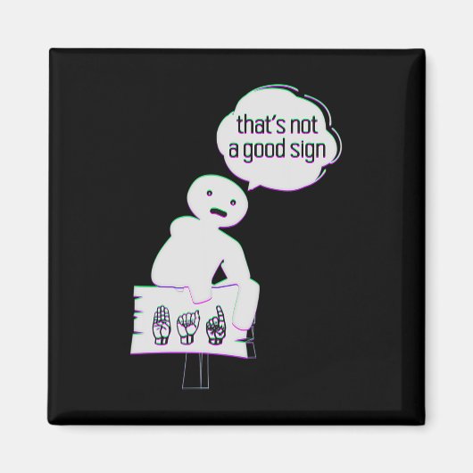 Gebärdensprache ASL American Hand Talking Awarenes Magnet (Vorne)
