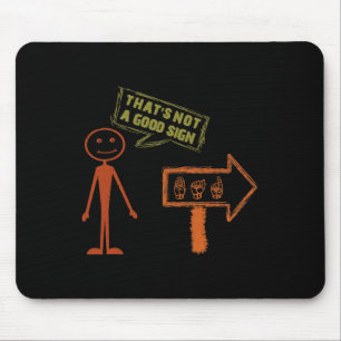 Gebärdensprache ASL American Hand Talking Awarenes Mousepad