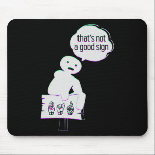 Gebärdensprache ASL American Hand Talking Awarenes Mousepad