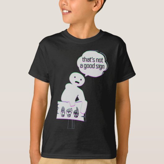 Gebärdensprache ASL American Hand Talking Awarenes T-Shirt (Vorderseite)