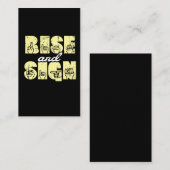 Gebärdensprache ASL-Aufstieg und -zeichen Visitenkarte (Vorne/Hinten)