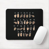 Gebärdensprache Asl Hand Gesture Taube Bewusstsein Mousepad (Mit Mouse)