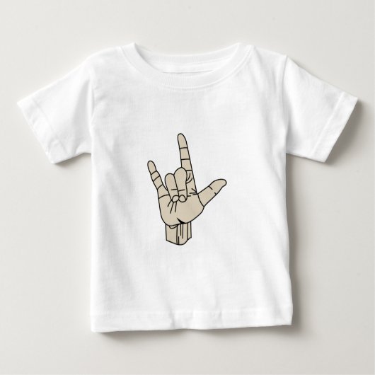 Gebärdensprache Baby T-shirt (Vorderseite)
