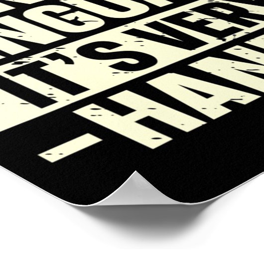 Gebärdensprache Es ist sehr praktisch, wenn man we Poster (Ecke)