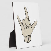 Gebärdensprache Fotoplatte (Seite)