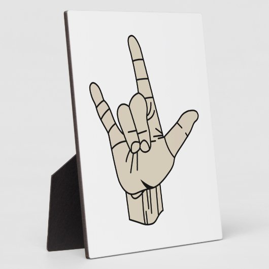 Gebärdensprache Fotoplatte (Seite)