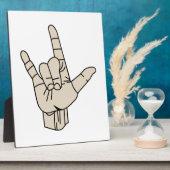 Gebärdensprache Fotoplatte (Seite)