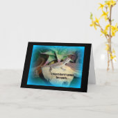 Gebärdensprache Geburtstagszeit Karte (Gelbe Blume)