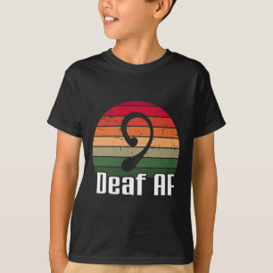 Gebärdensprache Gehörlos Taub Bewusstsein T-Shirt