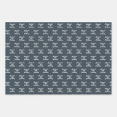 Gebärdensprache, Graue, weiße Bezeichnung Geschenkpapier Set (Vorderseite 2)