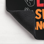 Gebärdensprache Handdolmetscher als tiefes Bewusst Mousepad (Ecke)