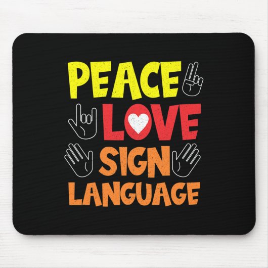 Gebärdensprache Handdolmetscher als tiefes Bewusst Mousepad (Vorne)