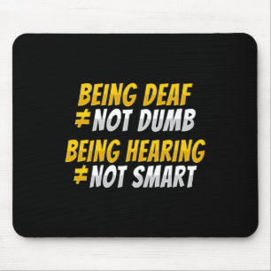 Gebärdensprache Handgeste Gehörlos Gehörverlust Be Mousepad