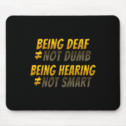 Gebärdensprache Handgeste Gehörlos Hörverlust Bewu Mousepad (Vorne)