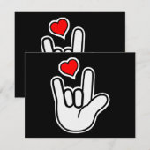 Gebärdensprache I Liebe, die Sie unterzeichnen (Vorne/Hinten)