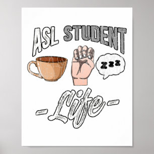 Gebärdensprache im Geheimen Bewusstsein ASL Studen Poster