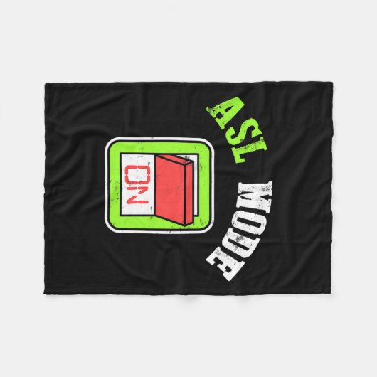 Gebärdensprache im Geheimen Fleecedecke (Vorderseite (Horizontal))