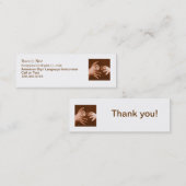 Gebärdensprache-Interpret Mini Visitenkarte (Vorne/Hinten)