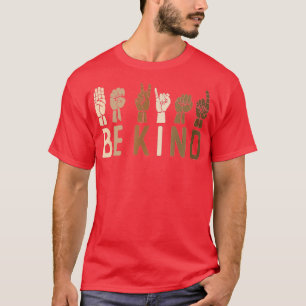 Gebärdensprache ist freundlich und freundlich und T-Shirt