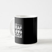 Gebärdensprache Ja, ich bin gehörlos Kaffeetasse (Vorderseite Links)