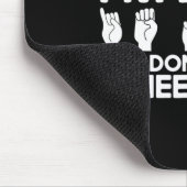 Gebärdensprache Ja, ich bin gehörlos  Mousepad (Ecke)