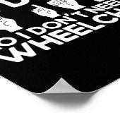 Gebärdensprache Ja, ich bin gehörlos Poster (Ecke)