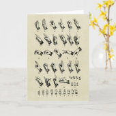 Gebärdensprache Karte (Gelbe Blume)