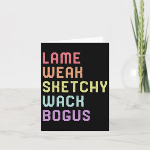 Gebärdensprache Lahm Schwach Asl Slang Tee Gehörlo Karte