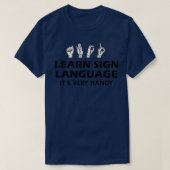 Gebärdensprache lernen Zeichensprache Itx27s sehr T-Shirt (Design vorne)