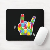Gebärdensprache Liebe Gebärdensprache Autismus-Bew Mousepad (Mit Mouse)