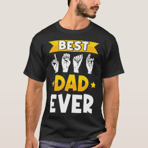 Gebärdensprache Männer ASL Gehörlosigkeitsbewussts T-Shirt