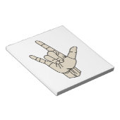 Gebärdensprache Notizblock (angewinkelt)