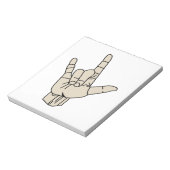 Gebärdensprache Notizblock (Rotiert)