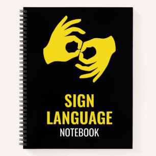 Gebärdensprache Notizbuch – ASL Notizen