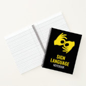 Gebärdensprache Notizbuch – ASL Notizen (Innenseite)