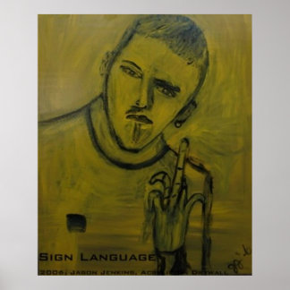 Gebärdensprache Poster