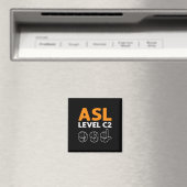 Gebärdensprache - Stufe C2. Gebärdensprachbewussts Magnet (In Situ (Geschirrspüler))