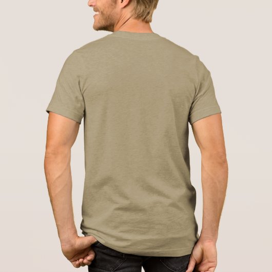 Gebärdensprache Tri-Blend Shirt (Rückseite)