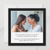 Gebärdensprache und Foto der Mutter Karte (Vorderseite)