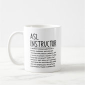 Gebärdensprachlehrer Kaffeetasse (Links)