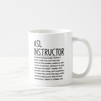 Gebärdensprachlehrer Kaffeetasse