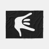 Gebärdensprachliche Liebe als tiefes Bewusstsein Fleecedecke (Vorderseite (Horizontal))