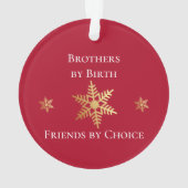 Gebärende |Red|Foto Frohe Weihnachten Ornament (Rückseite)