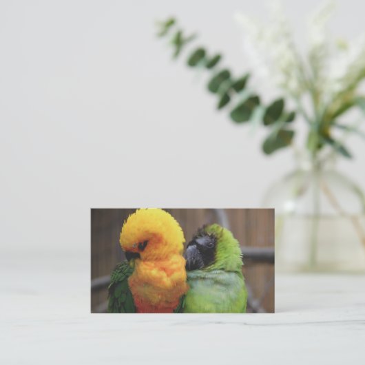 Gebärende Vögel Visitenkarte (Stehend Vorderseite)