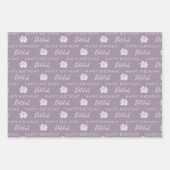 Gebärmutterblättern für die Blumenbedeckung Geschenkpapier Set (Vorderseite 3)