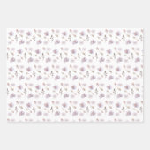 Gebärmutterblättern für die Blumenbedeckung Geschenkpapier Set (Vorderseite)