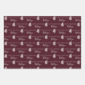 Gebärmutterblättern für die Blumenbedeckung Geschenkpapier Set (Vorderseite 3)