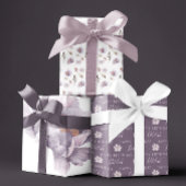 Gebärmutterblättern für die Blumenbedeckung Geschenkpapier Set