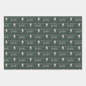 Gebärmutterblättern für die Blumenbedeckung Geschenkpapier Set (Vorderseite 3)