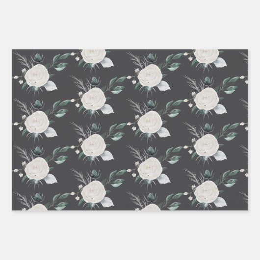 Gebärmutterblättern für die Blumenbedeckung Geschenkpapier Set (Vorderseite 2)